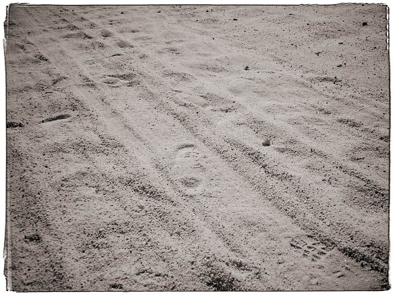 Dusty Tracks Infrared in the Mojave Desert, CA � Dave Hickey